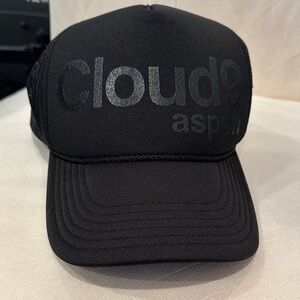 RARE Black on Black "Cloud9 Aspen" Black Trucker Hat